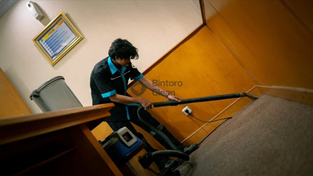 jasa cuci karpet kantor bintoro clean