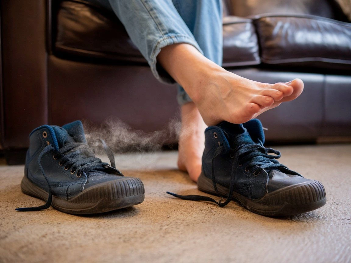 cara menghilangkan bau kaki di sepatu